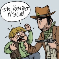 Dessin : Alan brutalise un gosse