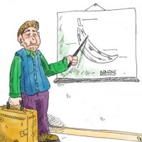 Dessin : Homme &agrave; la valise