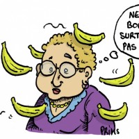 Dessin : Bananes volantes