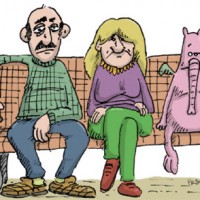 Dessin : Banc publique