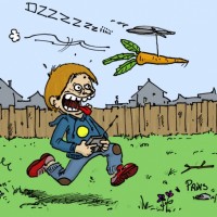 Dessin : Carotte volante t&eacute;l&eacute;guid&eacute;e