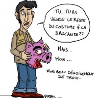 Dessin : D&eacute;guisement de truie