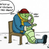 Dessin : Gants perdus