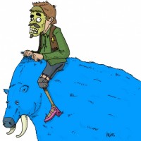 Dessin : Une grosse monture poilue