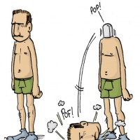 Dessin : Distributeur PEZ humain (2/3)