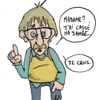 Dessin : Jambe cass&eacute;e