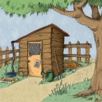 Dessin : Un chouette jardin