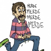 Dessin : Merde, &ccedil;a coule !