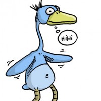 Dessin : Oiseau bleu