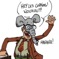 Dessin : P&ecirc;che au bureau