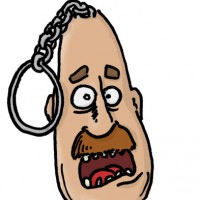 Dessin : Porte clefs moustache