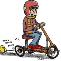 Dessin : La promenade du canard