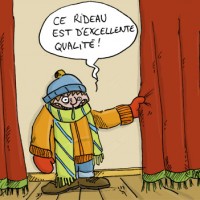 Dessin : Un bon rideau