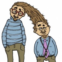 Dessin : Siamois de cheveux