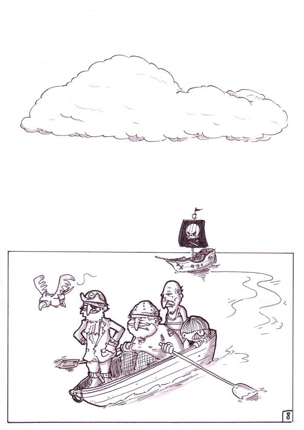 BD humour : Terre &agrave; l'horizon 8