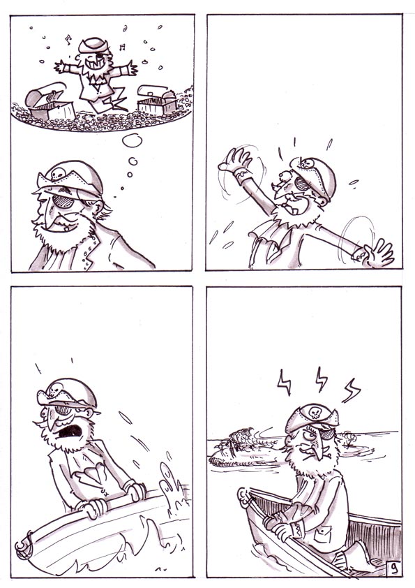 BD humour : Terre &agrave; l'horizon 9