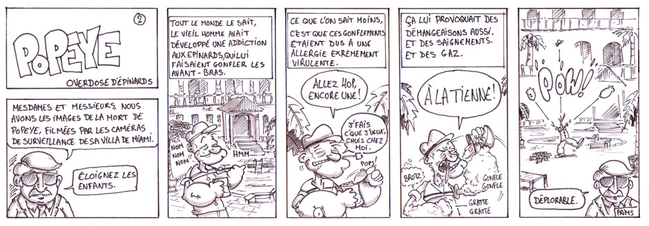 BD humour : Popeye : Hommage posthume 3