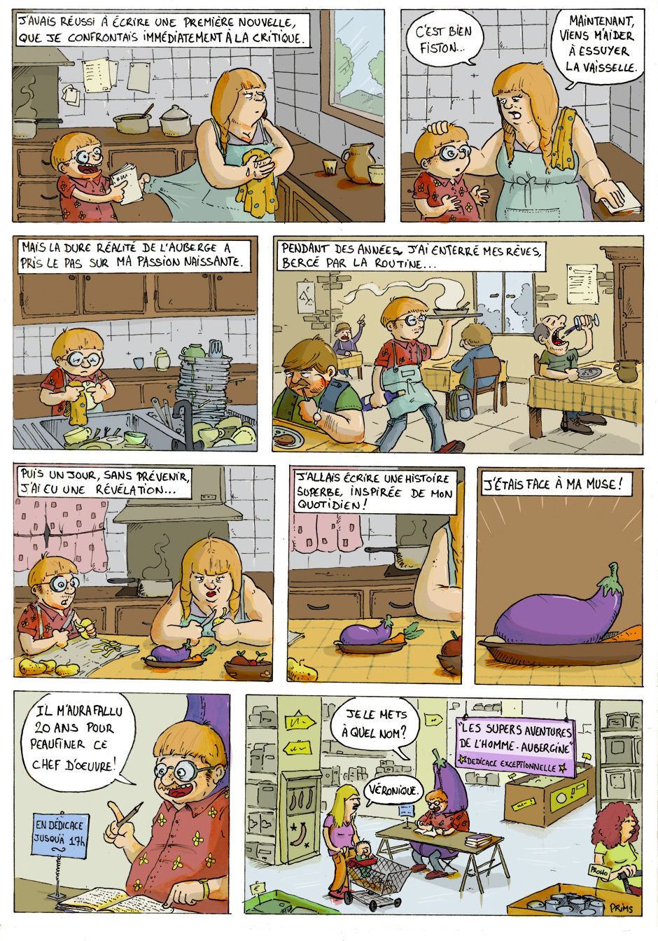 Dessin, BD : Antoine, écrivain - par Prims Dessin, BD : Antoine, écrivain - par Prims