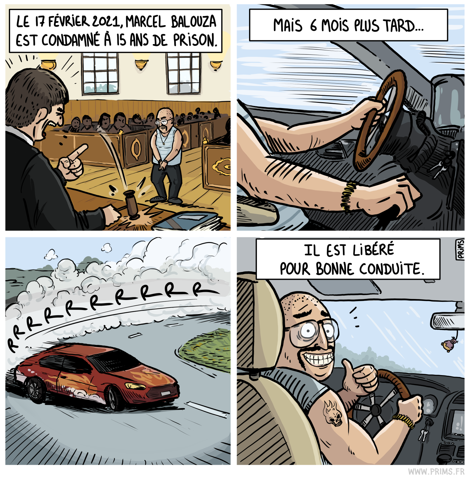 Dessin, BD : Condamnation - par Prims
