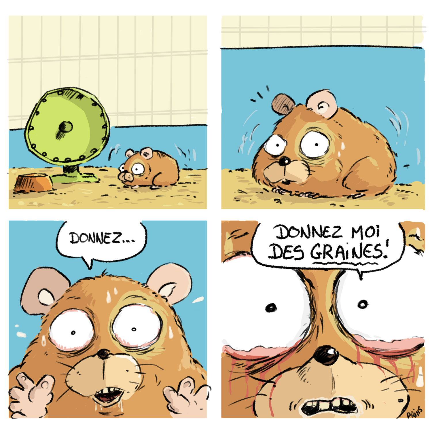 Dessin, BD : Graines de hamster - par Prims