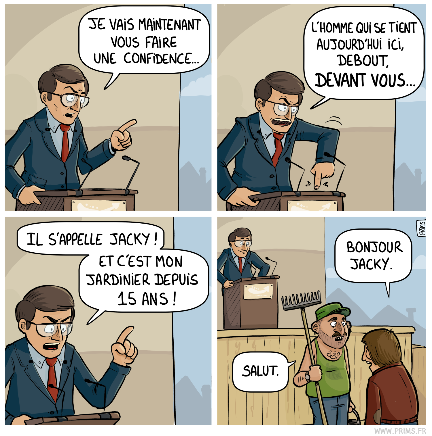 Dessin, BD : Une confidence - par Prims