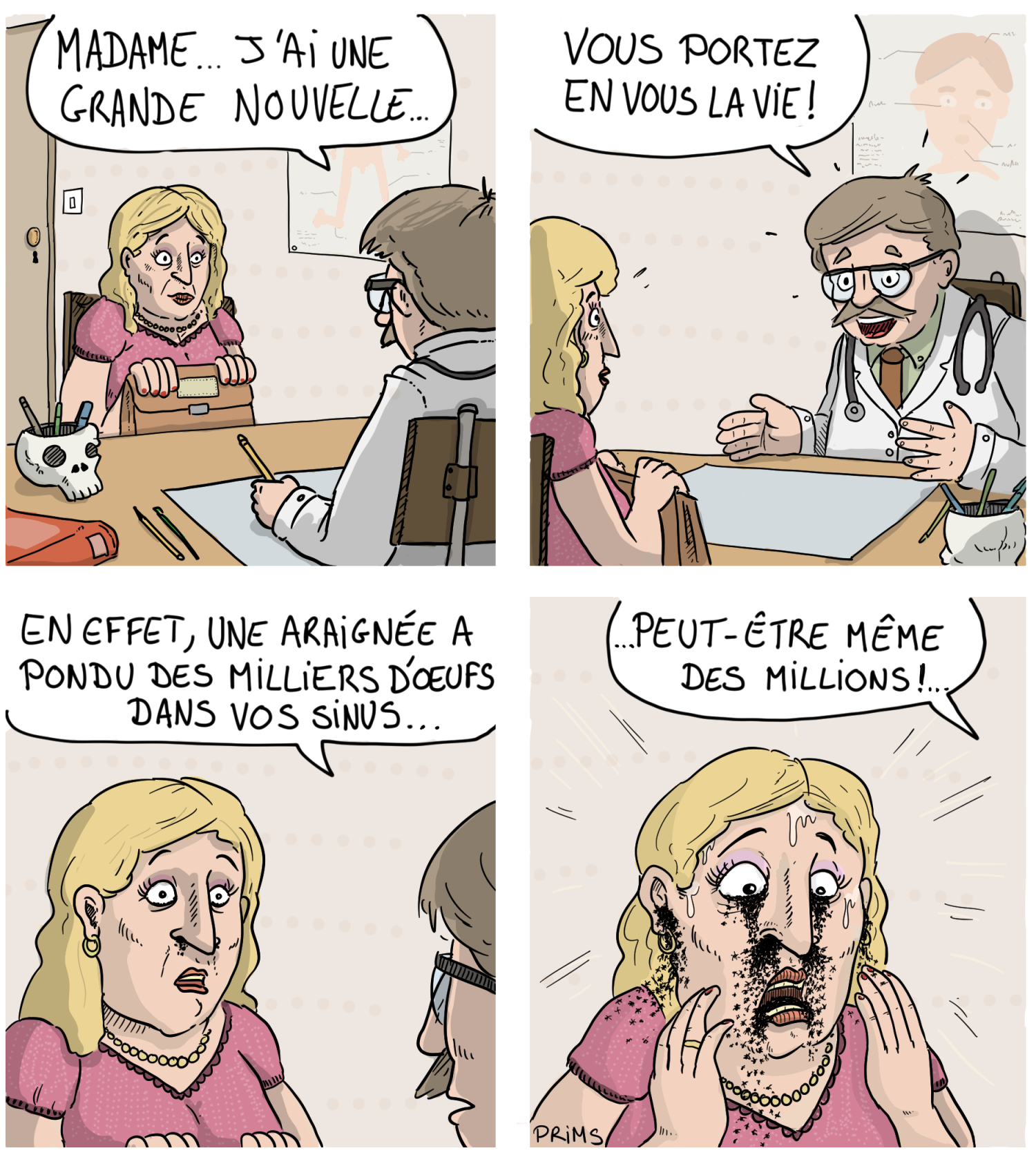 Dessin, BD : Une nouvelle extraordinaire - par Prims