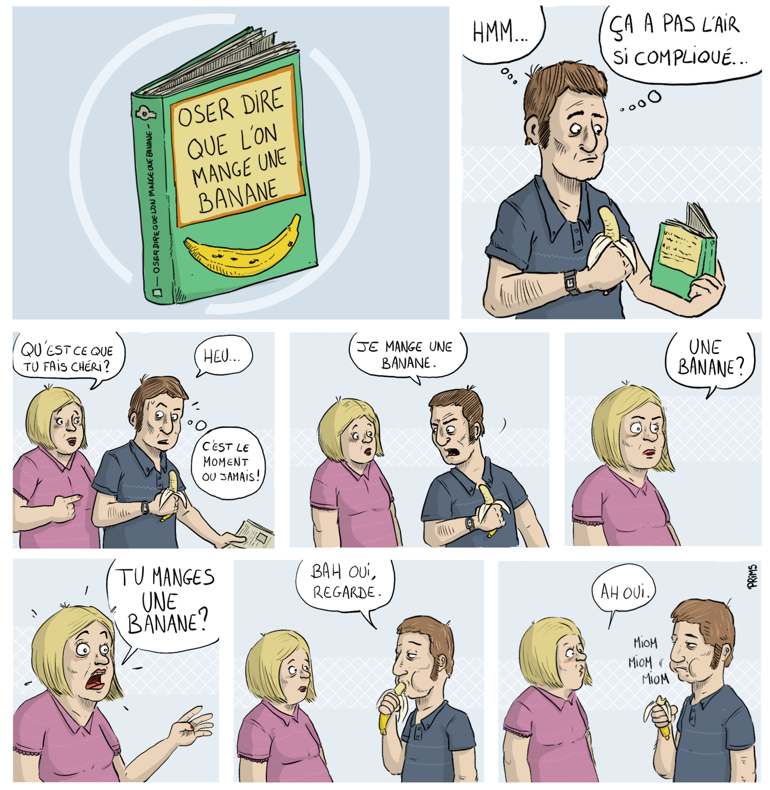 Dessin, BD : Oser la banane - par Prims