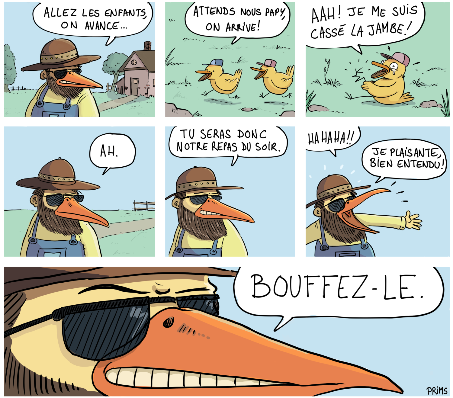 Dessin, BD : Pas de temps &agrave; perdre ! - par Prims