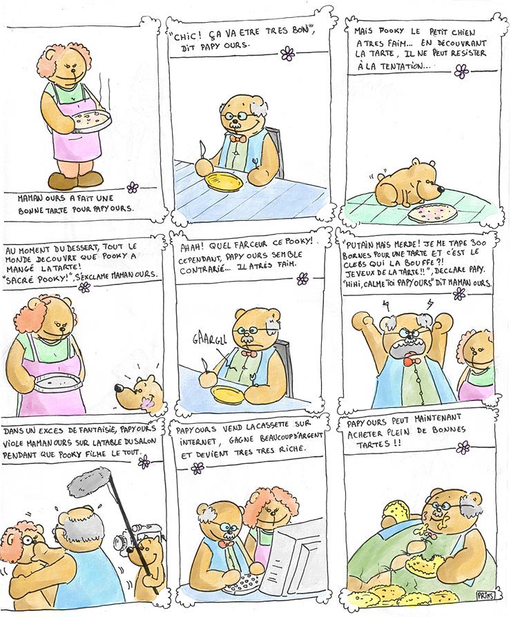 BD humour : Maman et Papy Ours 1