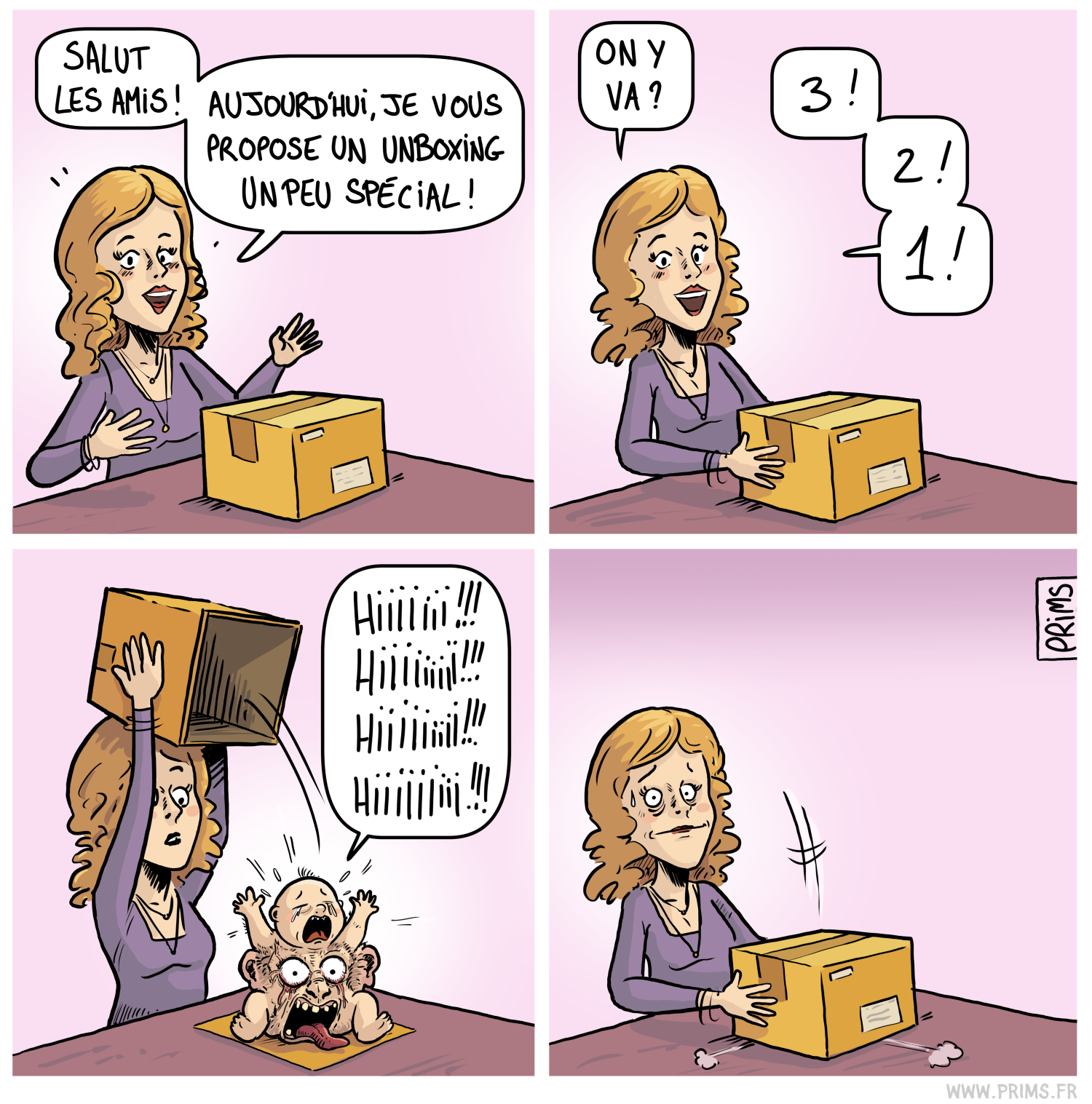 Dessin, BD : Unboxing - par Prims