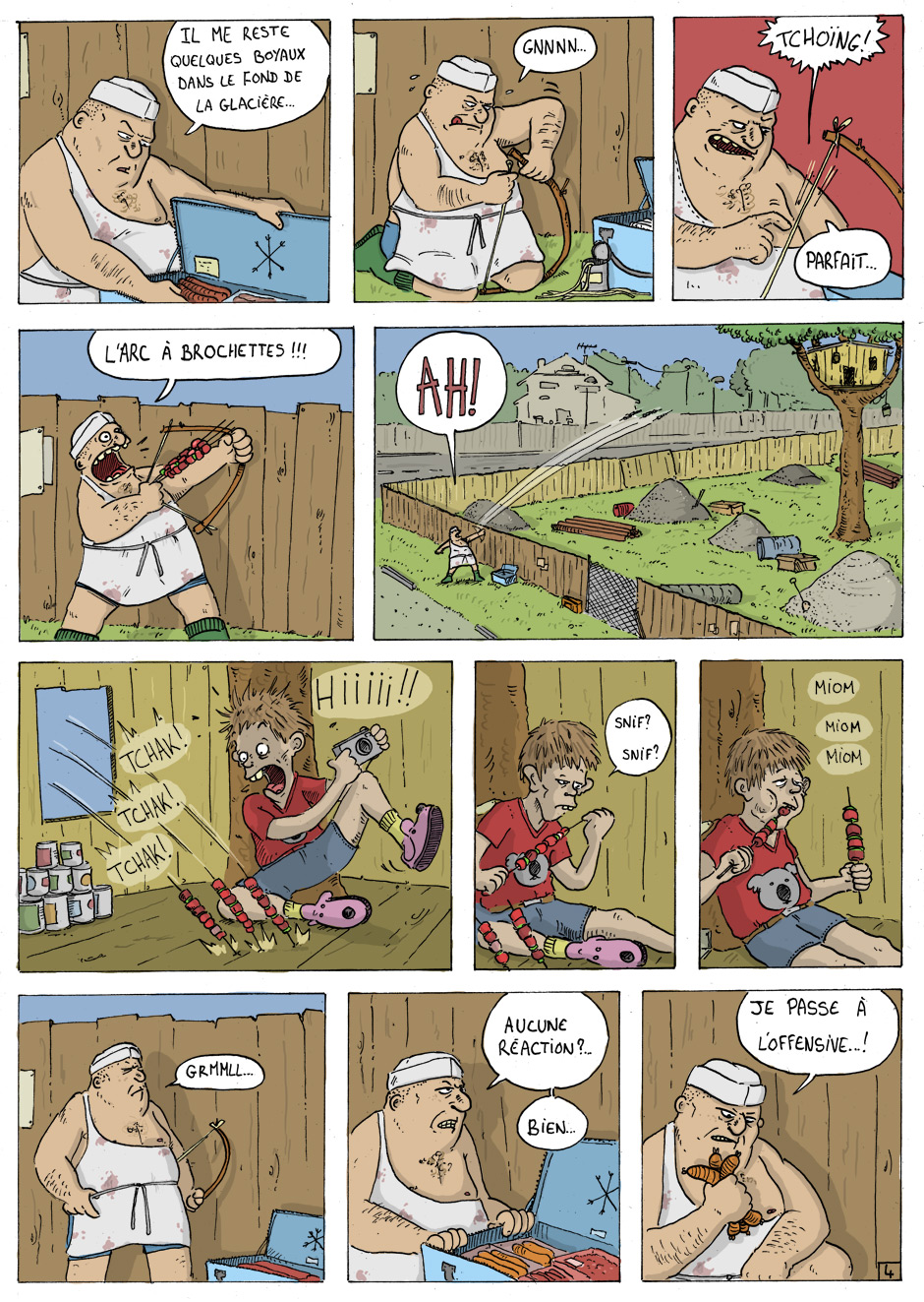 Dessin, BD : Vol &agrave; l'&eacute;talage - par Prims