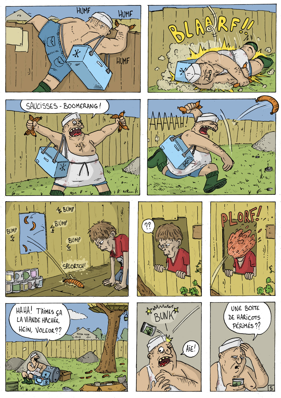 Dessin, BD : Vol &agrave; l'&eacute;talage - par Prims